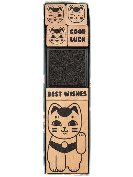 RICO DESIGN Stempelset – Winkekatze