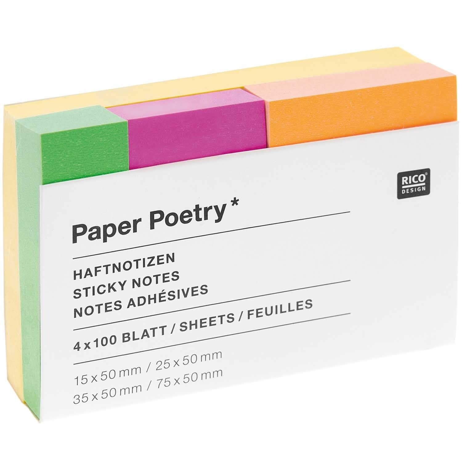 RICO DESIGN Haftnotizen / Stick Notes – Neon Mix