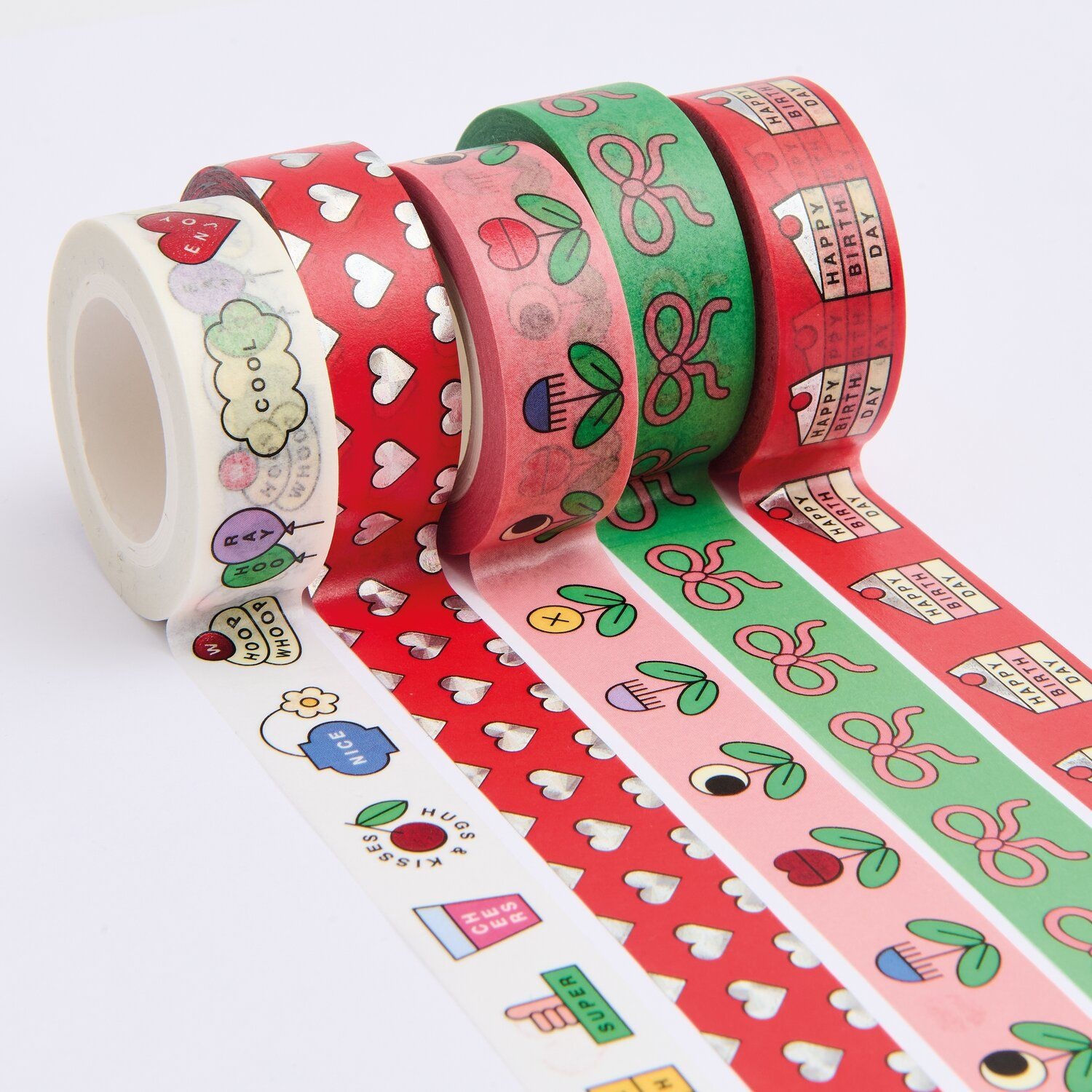 RICO DESIGN Tape Set Happy Birthday – 5teilig