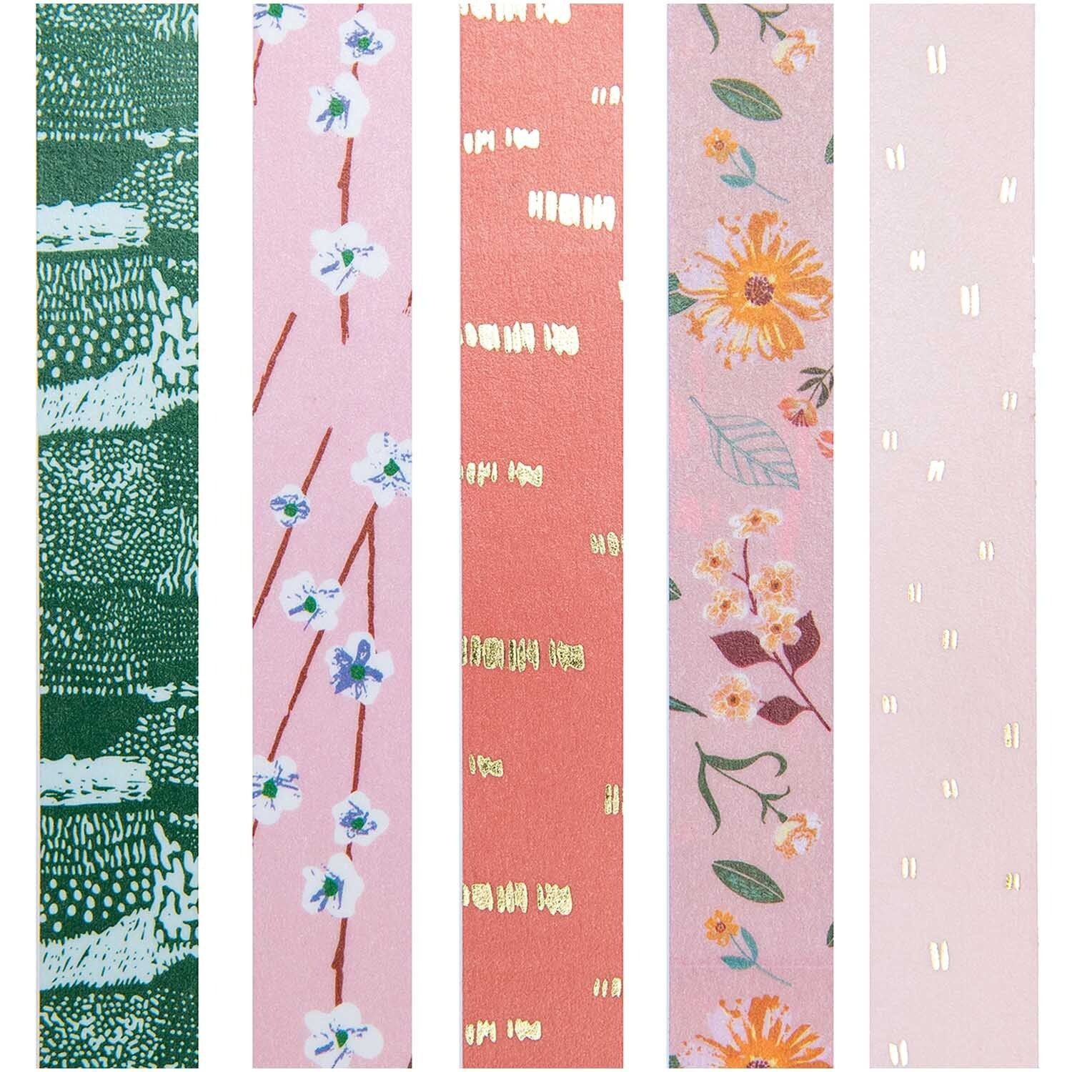 RICO DESIGN Tape Set Flowers – 5teilig