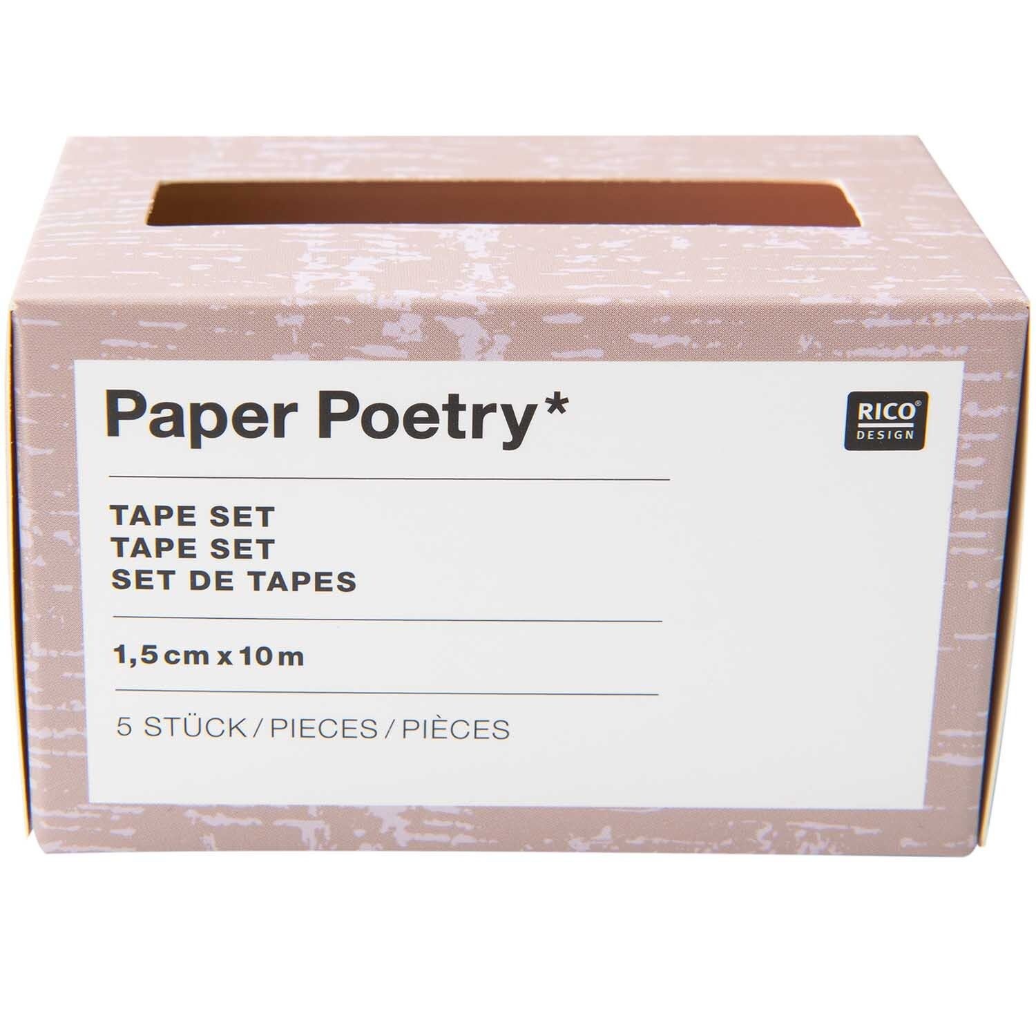 RICO DESIGN Tape Set Flowers – 5teilig