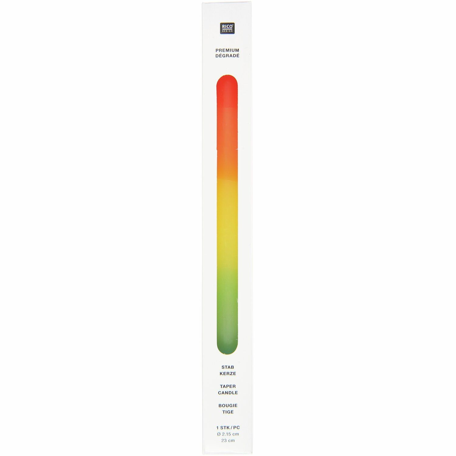 RICO DESIGN Kerze – Regenbogen