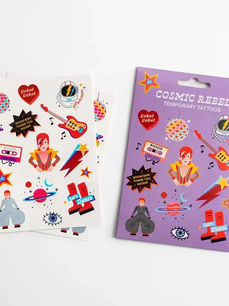 COLLECTABLE CITIES Tattoos – Cosmic Rebel /  inspiriert von David Bowie
