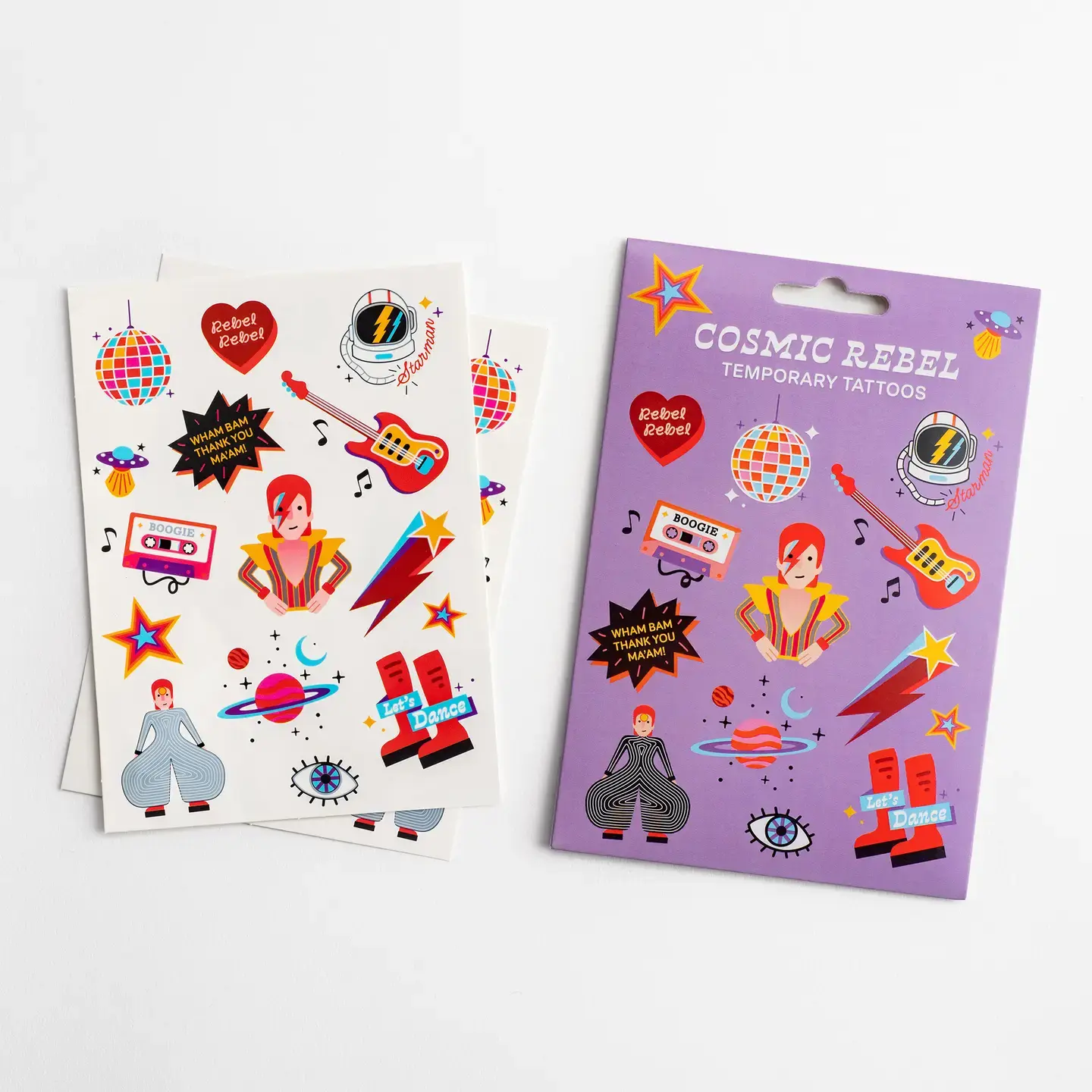 COLLECTABLE CITIES Tattoos – Cosmic Rebel /  inspiriert von David Bowie