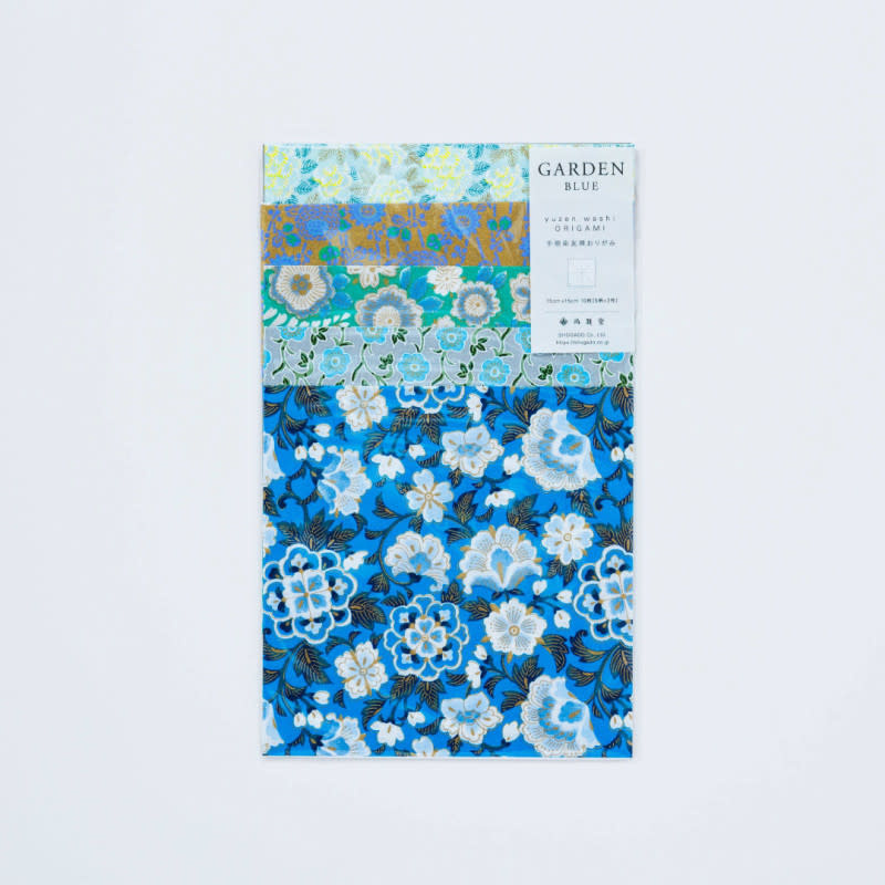 SHOGADO Origami Set Garden Blue – 10 Papiere