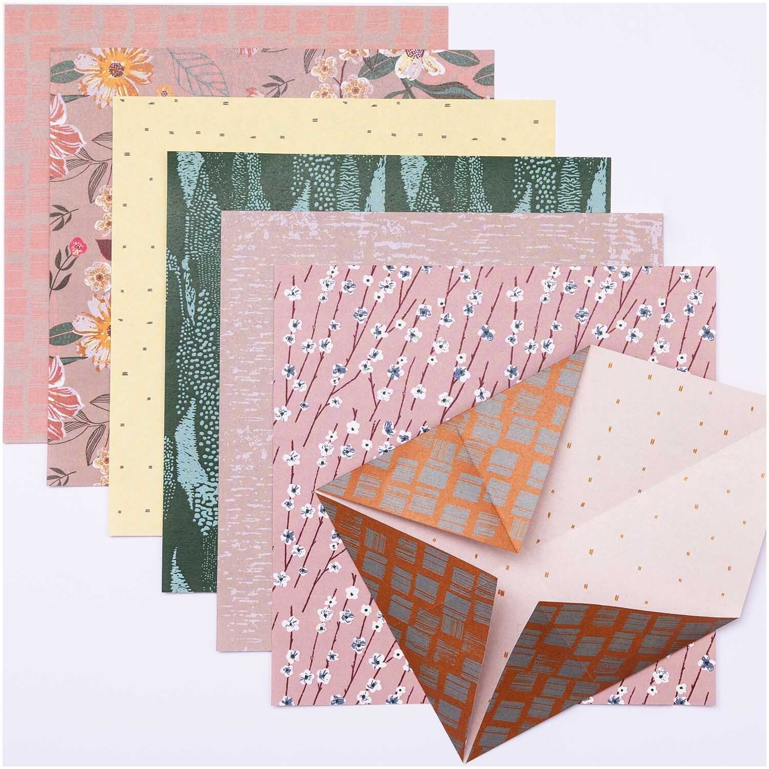 RICO DESIGN Origami Papier – Natur Muster