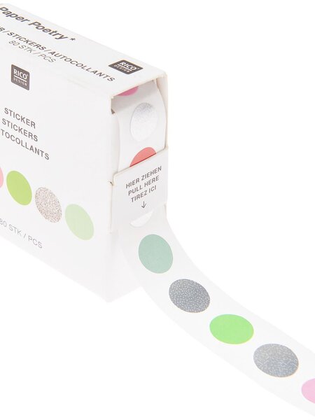 RICO DESIGN Stickerrolle – Punkte