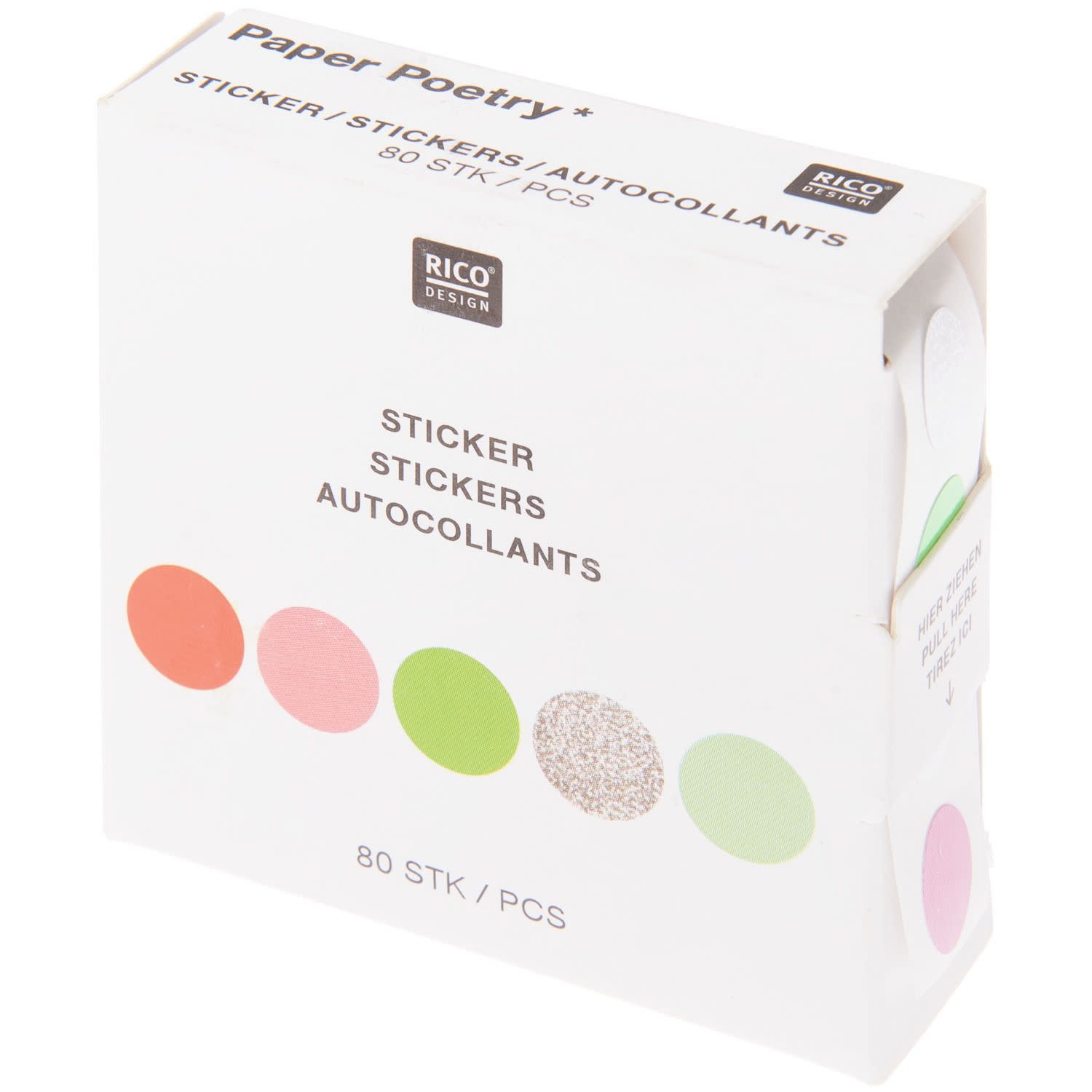 RICO DESIGN Stickerrolle – Punkte