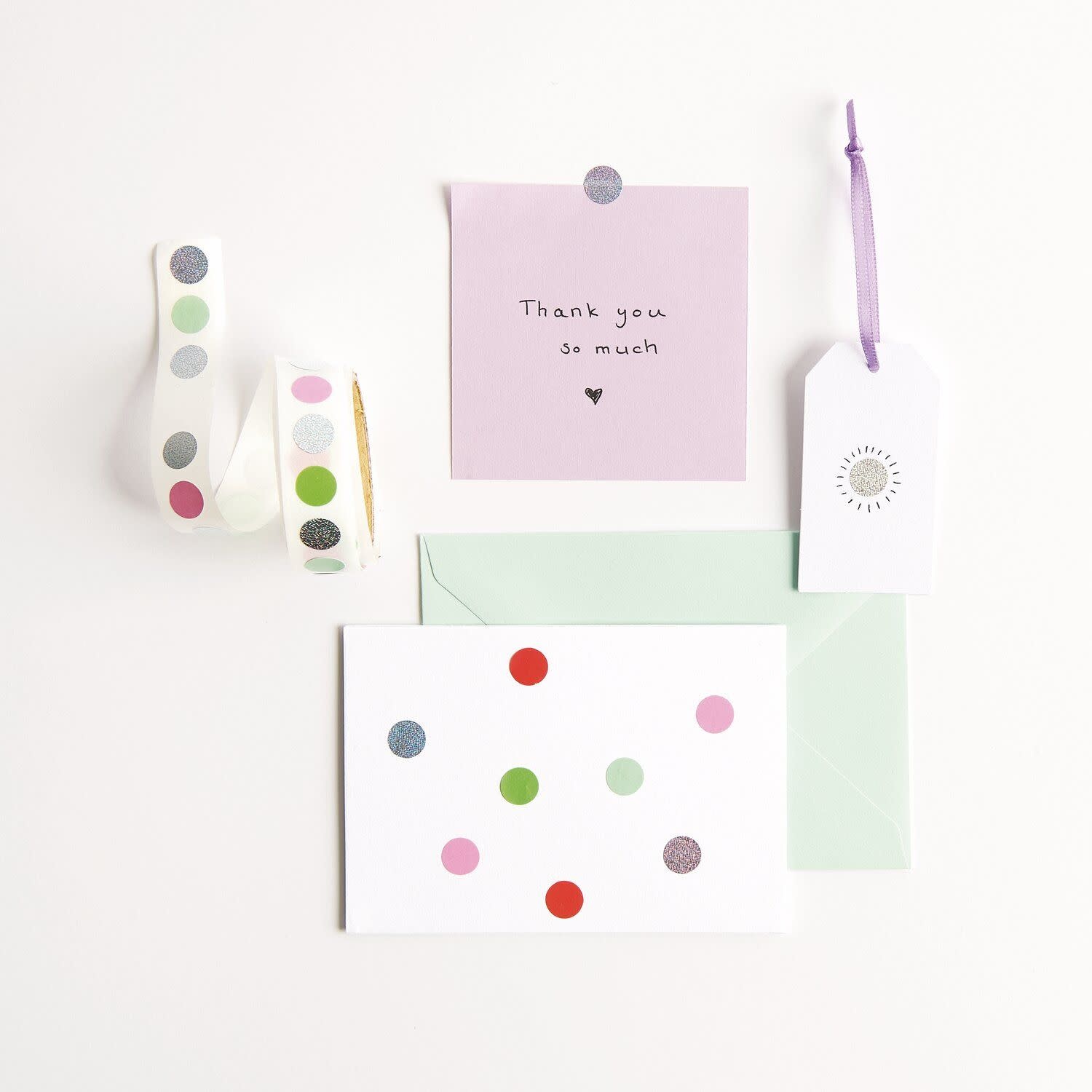 RICO DESIGN Stickerrolle – Punkte