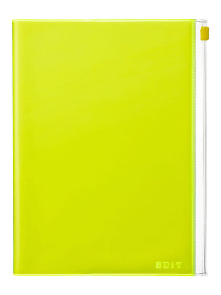 MARK'S Grid Notebook A5 PVC Cover - Edit NEON YELLOW