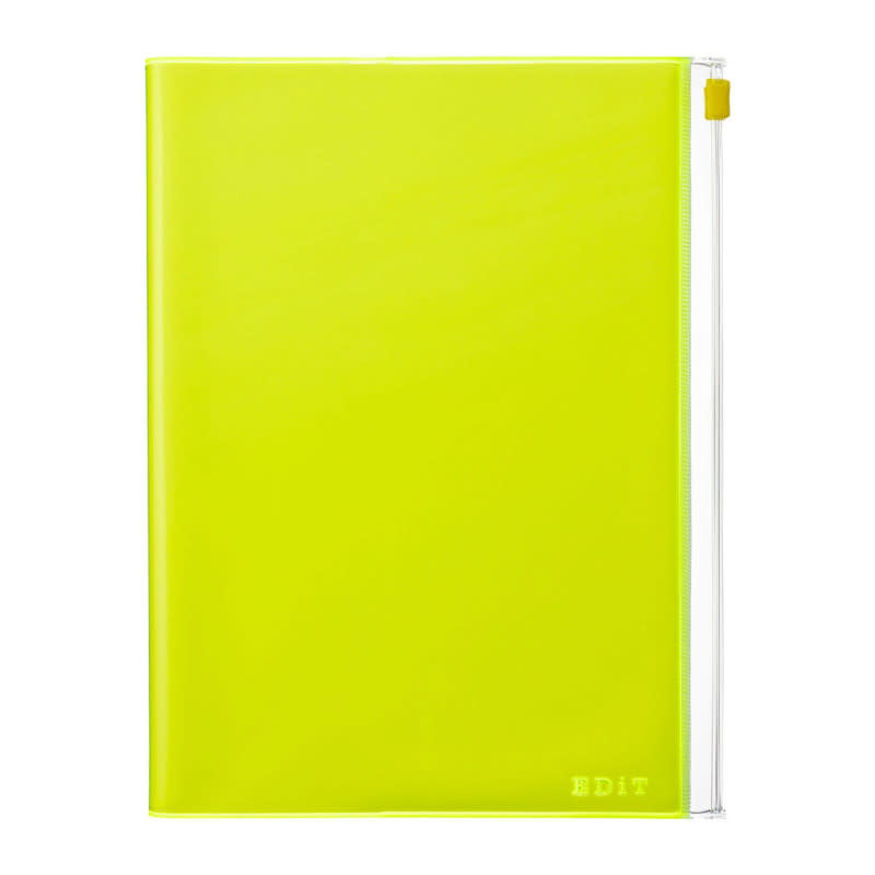 MARK'S Grid Notebook A5 PVC Cover - Edit NEON YELLOW