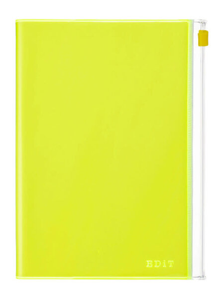 MARK'S Grid Notebook B6 PVC Cover - Edit NEON YELLOW