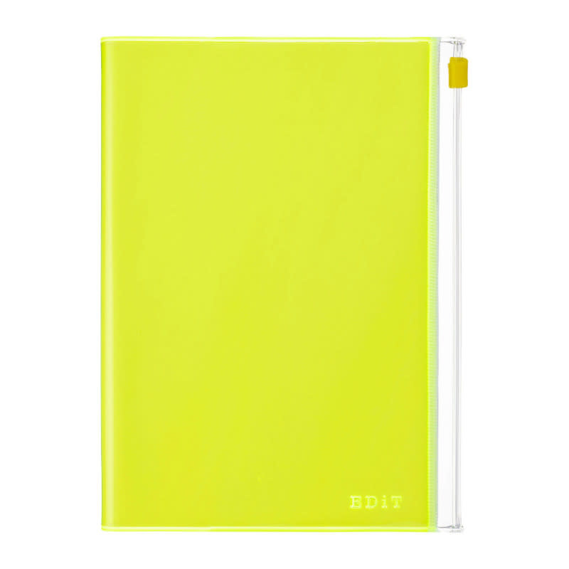 MARK'S Grid Notebook B6 PVC Cover - Edit NEON YELLOW
