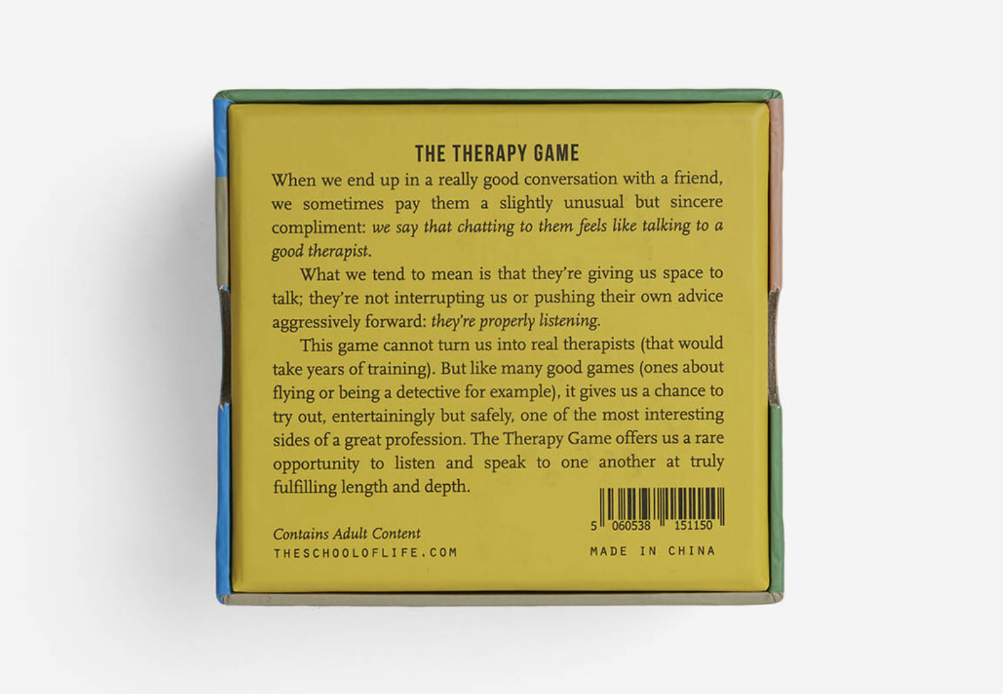 THE SCHOOL OF LIFE The Therapy Game