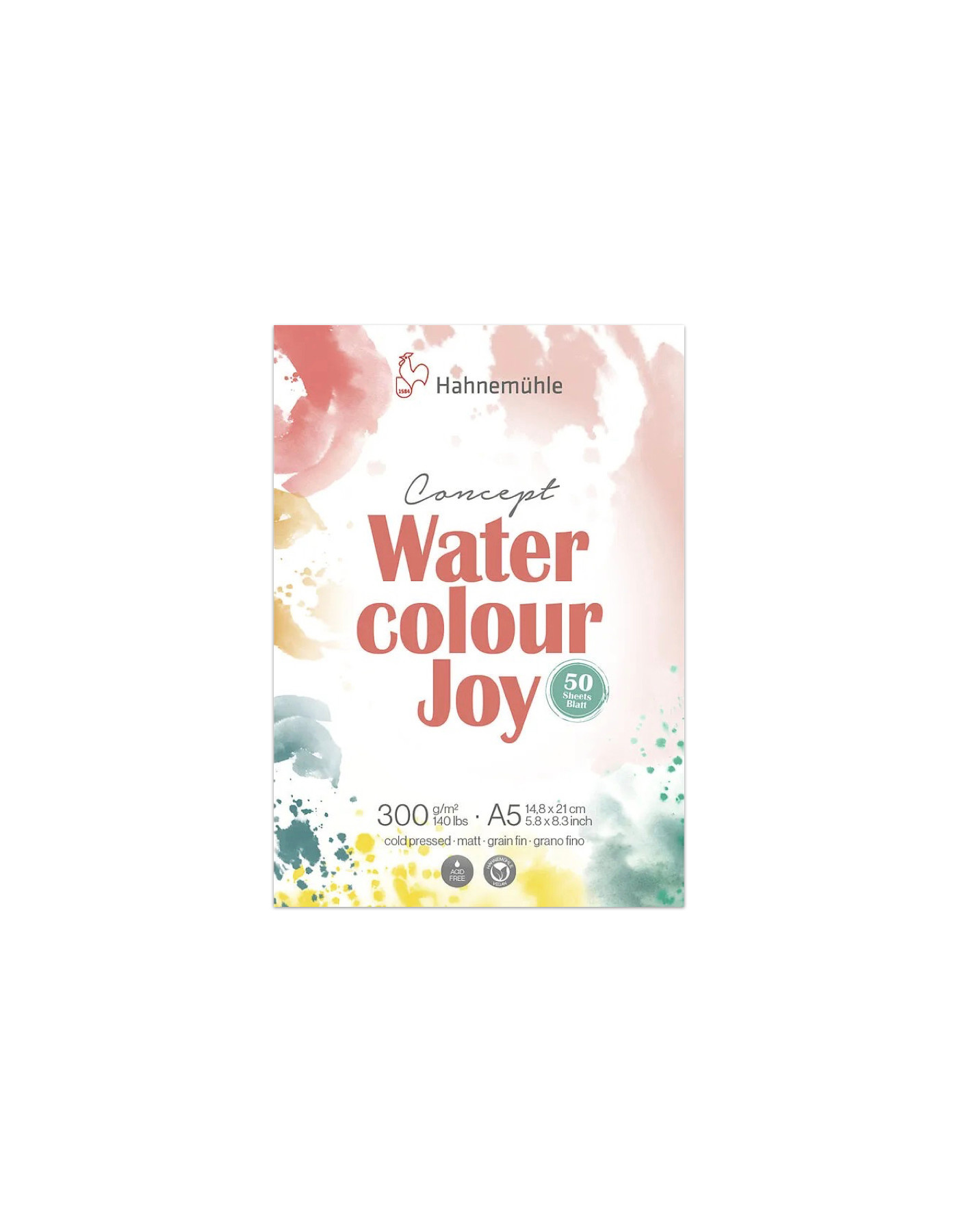 HAHNEMÜHLE Concept Watercolour Joy – naturweiss – Format: DIN A5