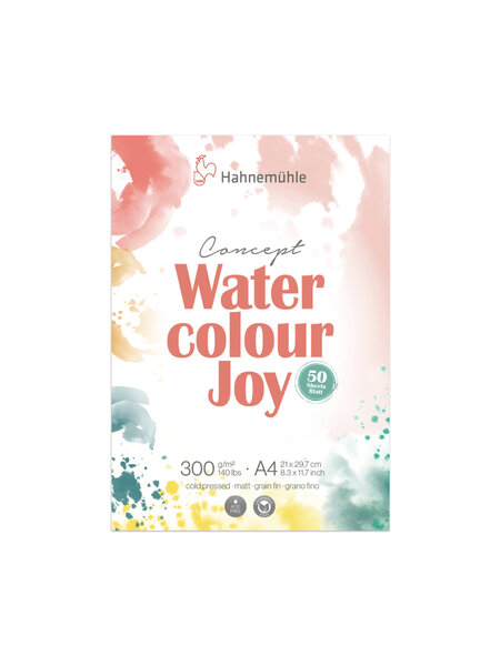 HAHNEMÜHLE Concept Watercolour Joy – naturweiss – Format: DIN A4