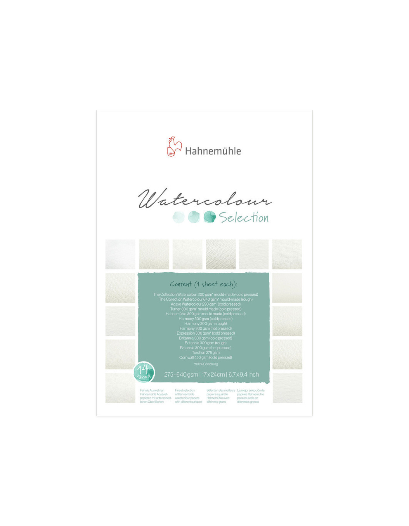 HAHNEMÜHLE Aquarellblock – Watercolour Selection