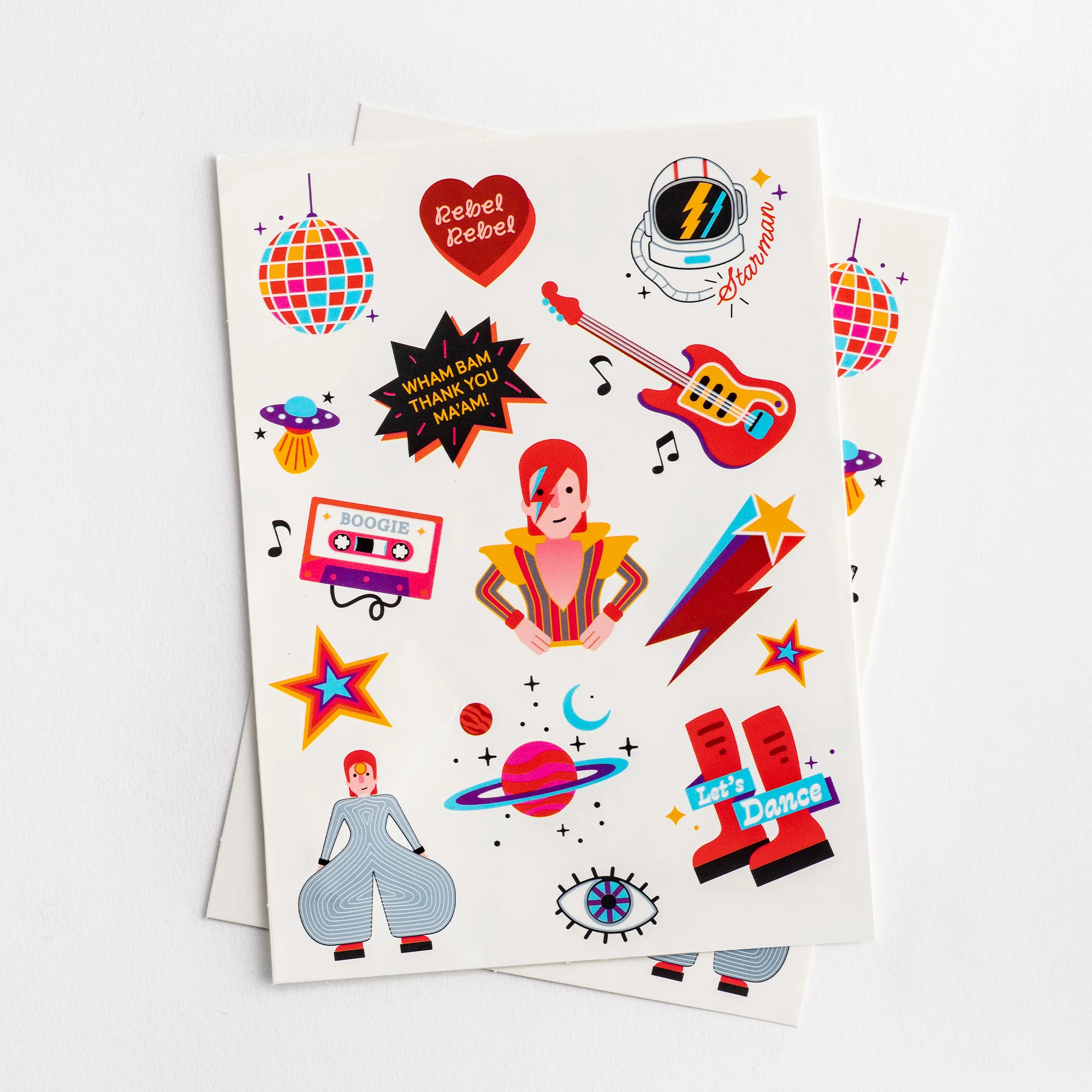 COLLECTABLE CITIES Tattoos – Cosmic Rebel /  inspiriert von David Bowie