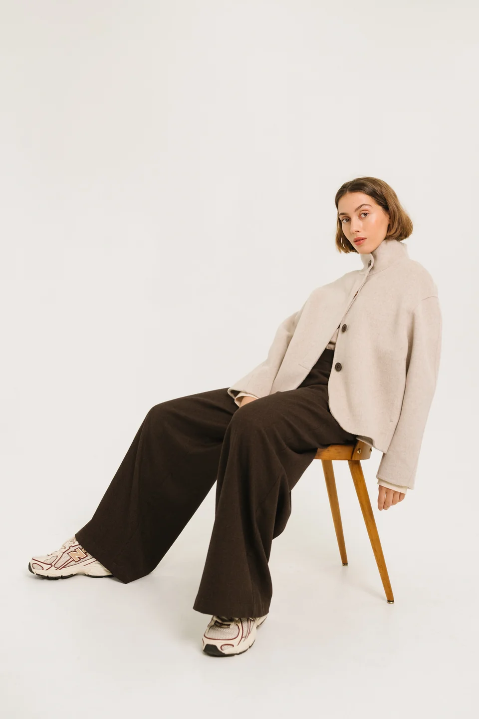 SACRECOEUR Veste DOUBLE FACE ESTELLE – pearl ecru
