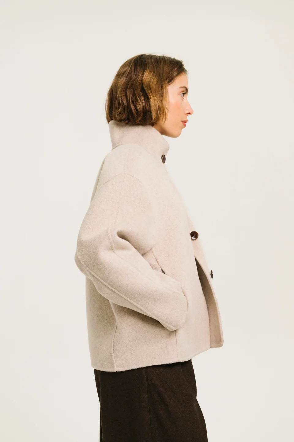 SACRECOEUR Veste DOUBLE FACE ESTELLE – pearl ecru