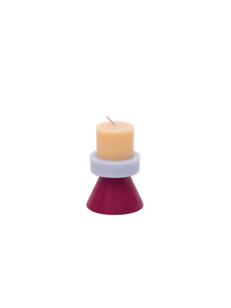 YOD&CO Kerze geometrische Formen - Pfirsich Lila Ruby