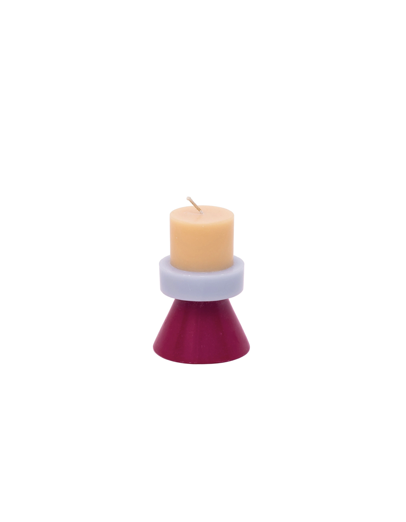 YOD&CO Kerze geometrische Formen - Pfirsich Lila Ruby