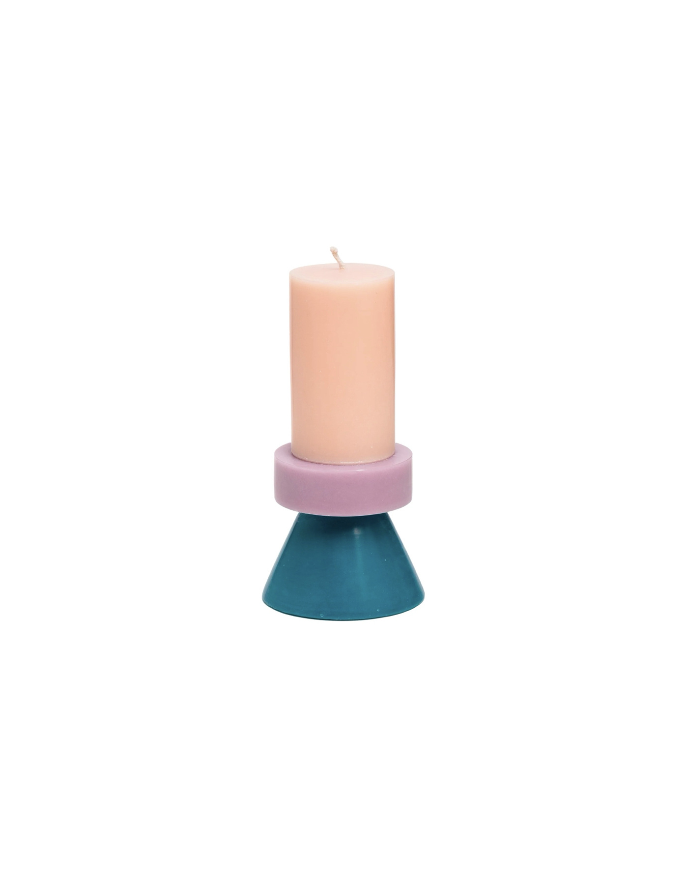 YOD&CO Kerze geometrische Formen (gross) - Blush Rosa Teal