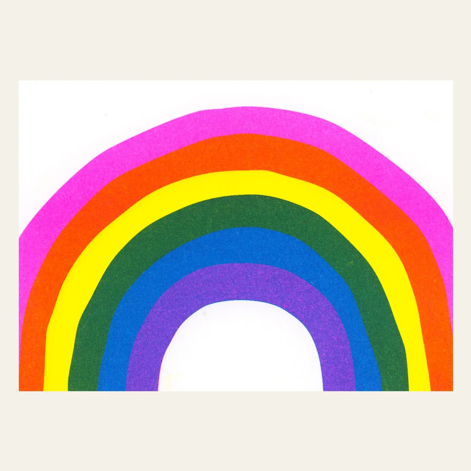 HERR UND FRAU RIO Riso Karte Regenbogen & transparentes Couvert