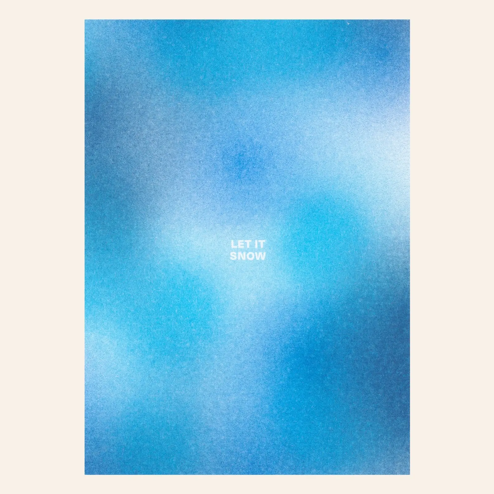 HERR UND FRAU RIO Riso Karte Let it snow & transparentes Couvert