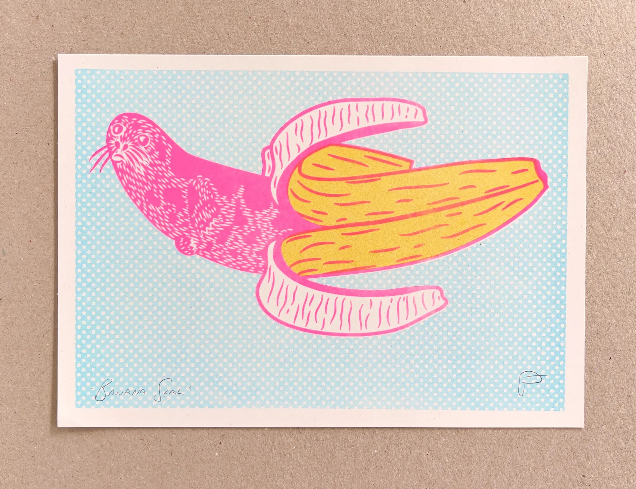 STRANGFORD RISO Kunstdruck Banana Seal