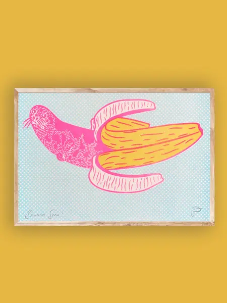 STRANGFORD RISO Kunstdruck Banana Seal