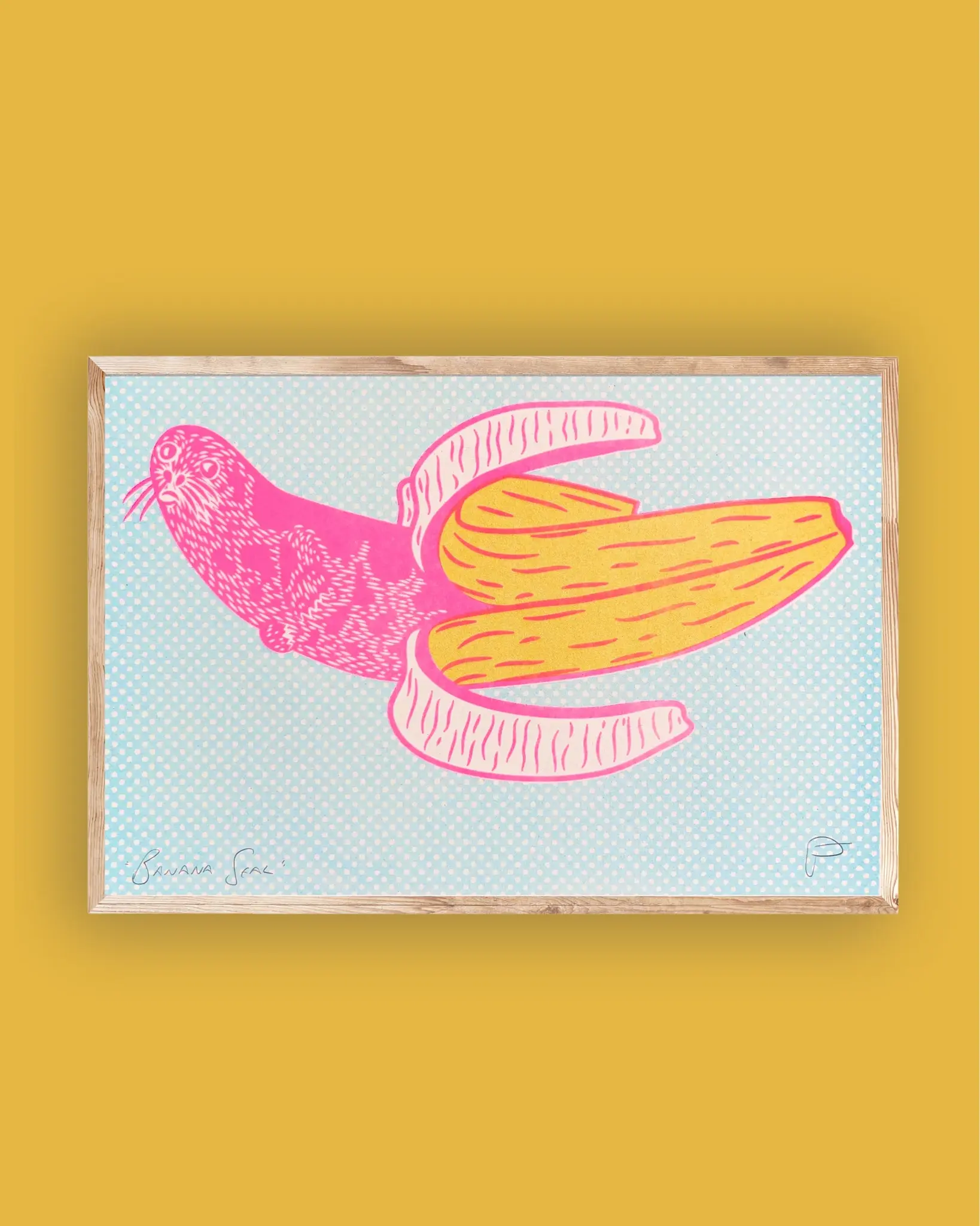 STRANGFORD RISO Kunstdruck Banana Seal