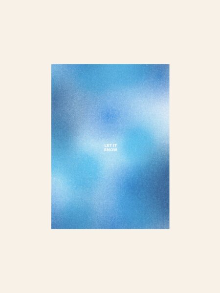 HERR UND FRAU RIO Riso Karte Let it snow & transparentes Couvert