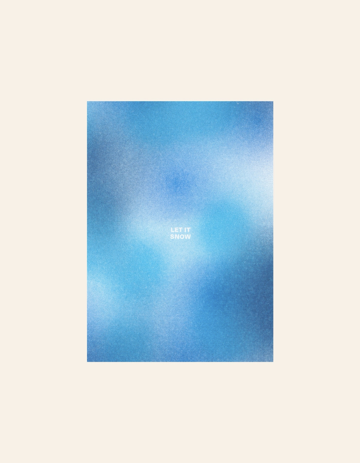 HERR UND FRAU RIO Riso Karte Let it snow & transparentes Couvert