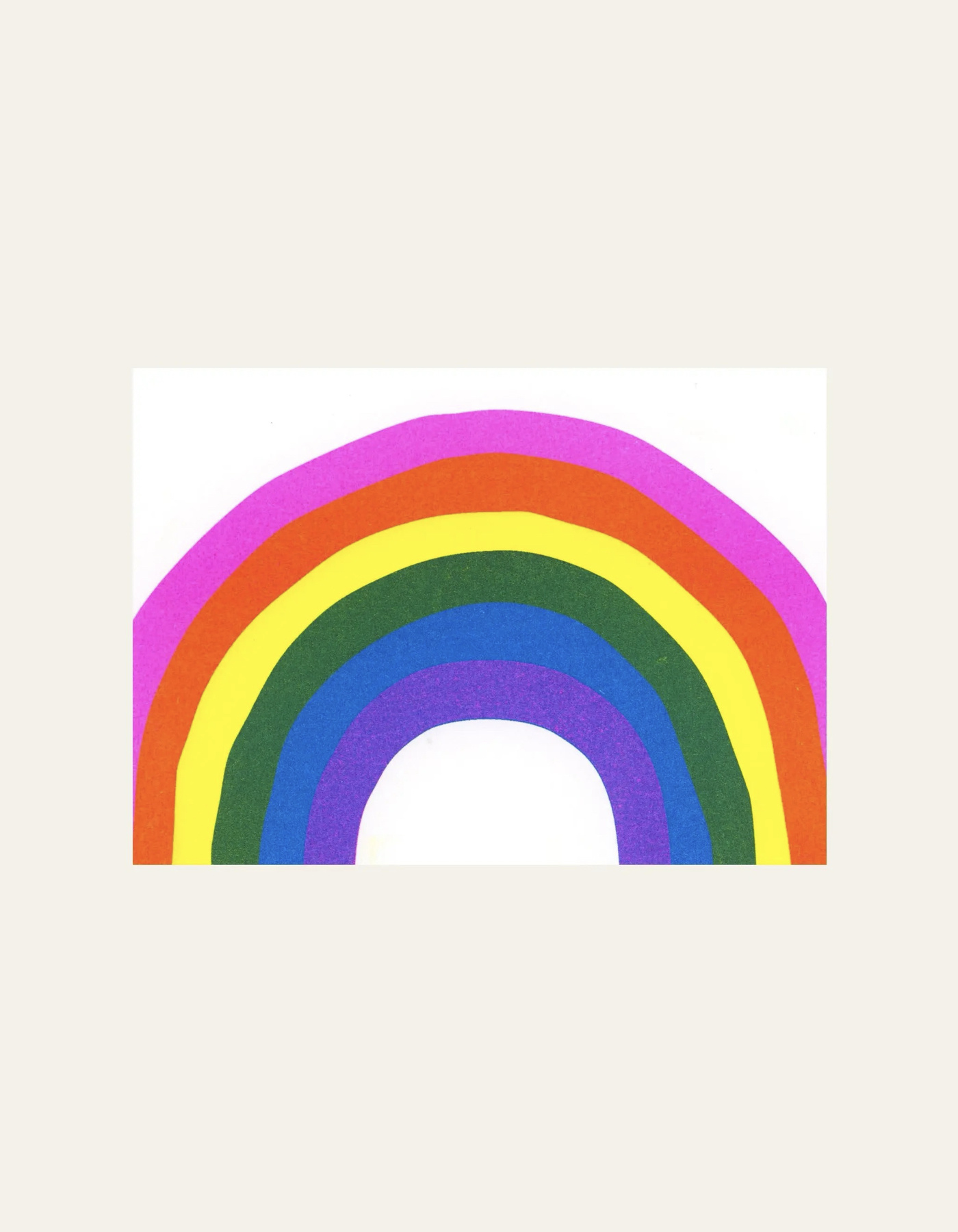 HERR UND FRAU RIO Riso Karte Regenbogen & transparentes Couvert