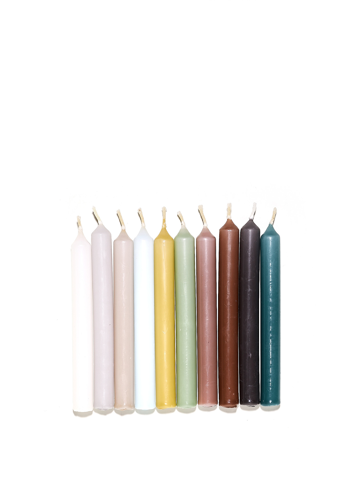 10 bunte Baumkerzen – KOPENHAGEN – swiss made