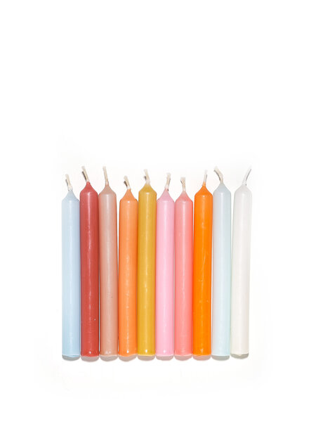 10 bunte Baumkerzen – MIAMI – swiss made