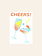 HERR UND FRAU RIO Riso Karte Cheers & transparentes Couvert
