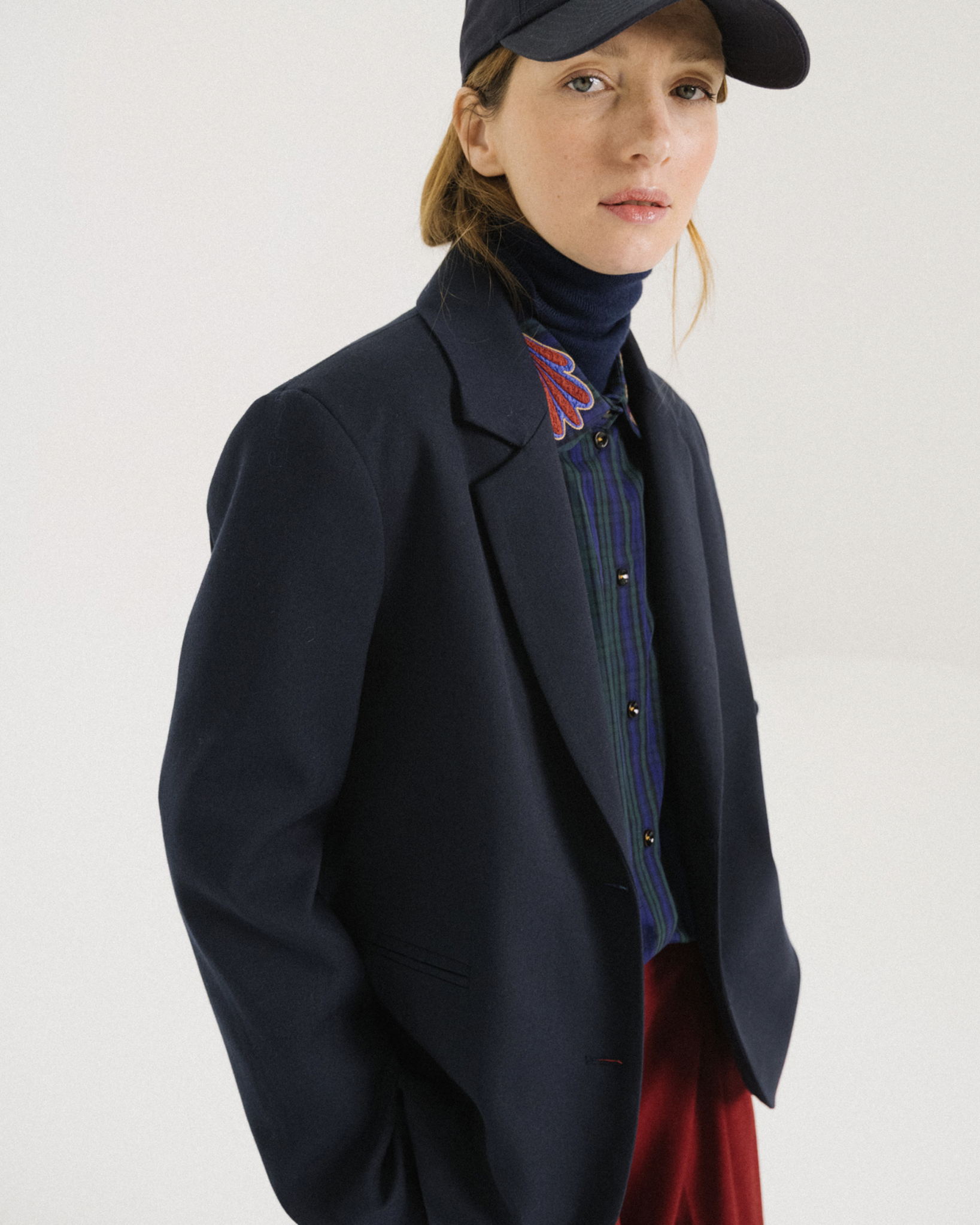TINSELS Veste FANZINE. NAVY