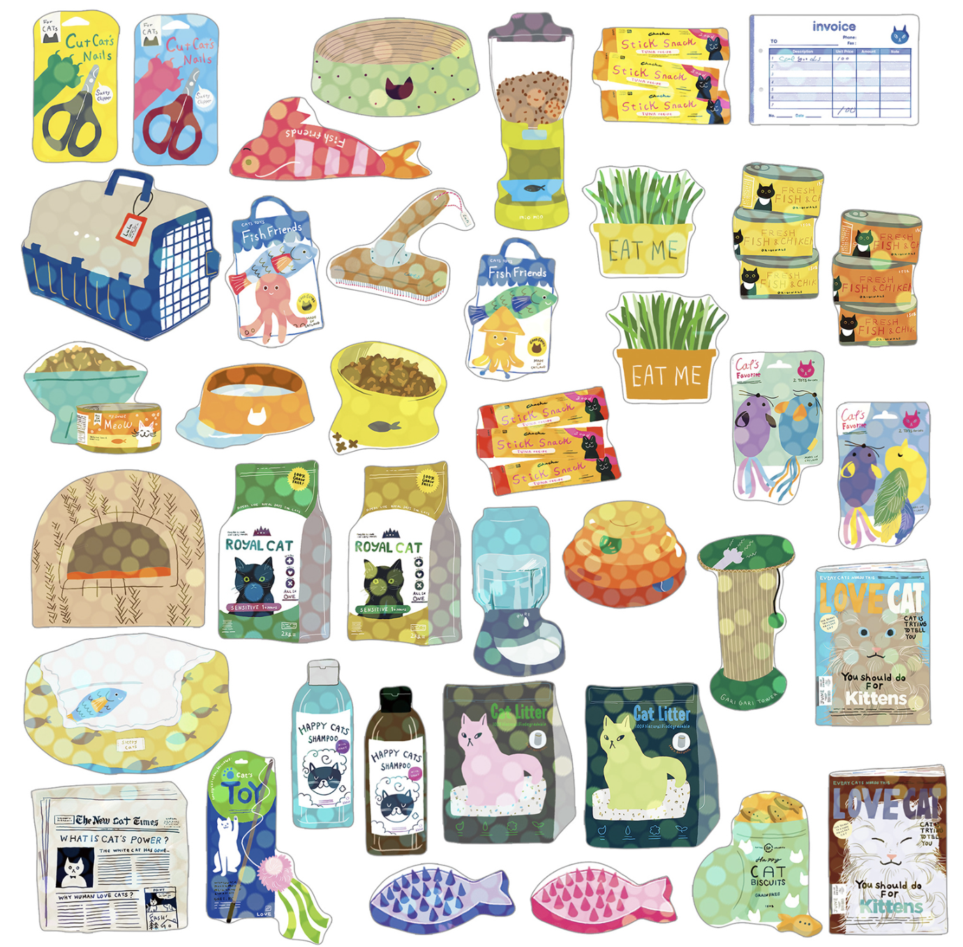 Japanese Sticker Box - verschiedene Designs