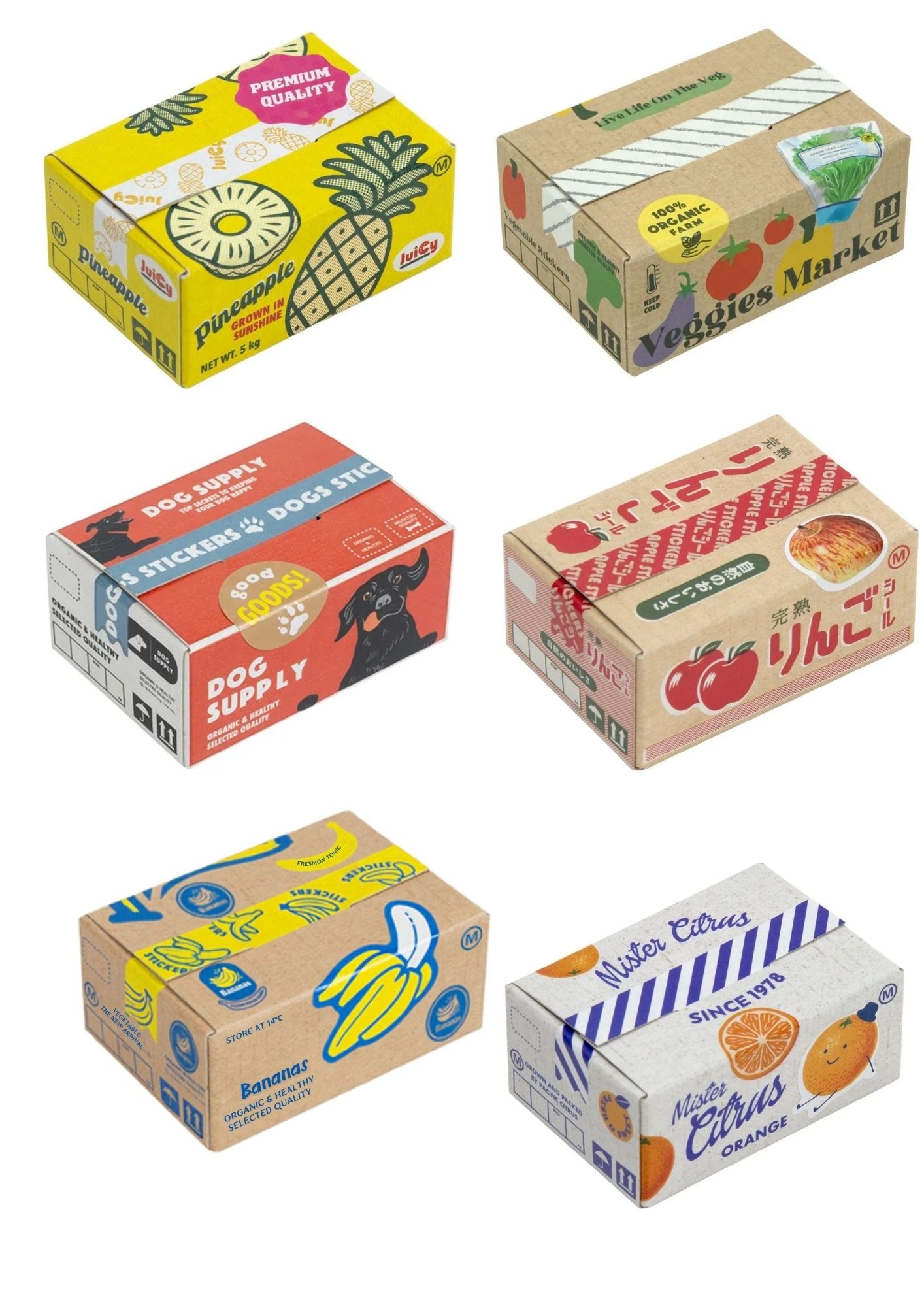 Japanese Sticker Box - verschiedene Designs