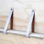 Bij Lien Leren plankdragers baby blauw set van 2 stuks