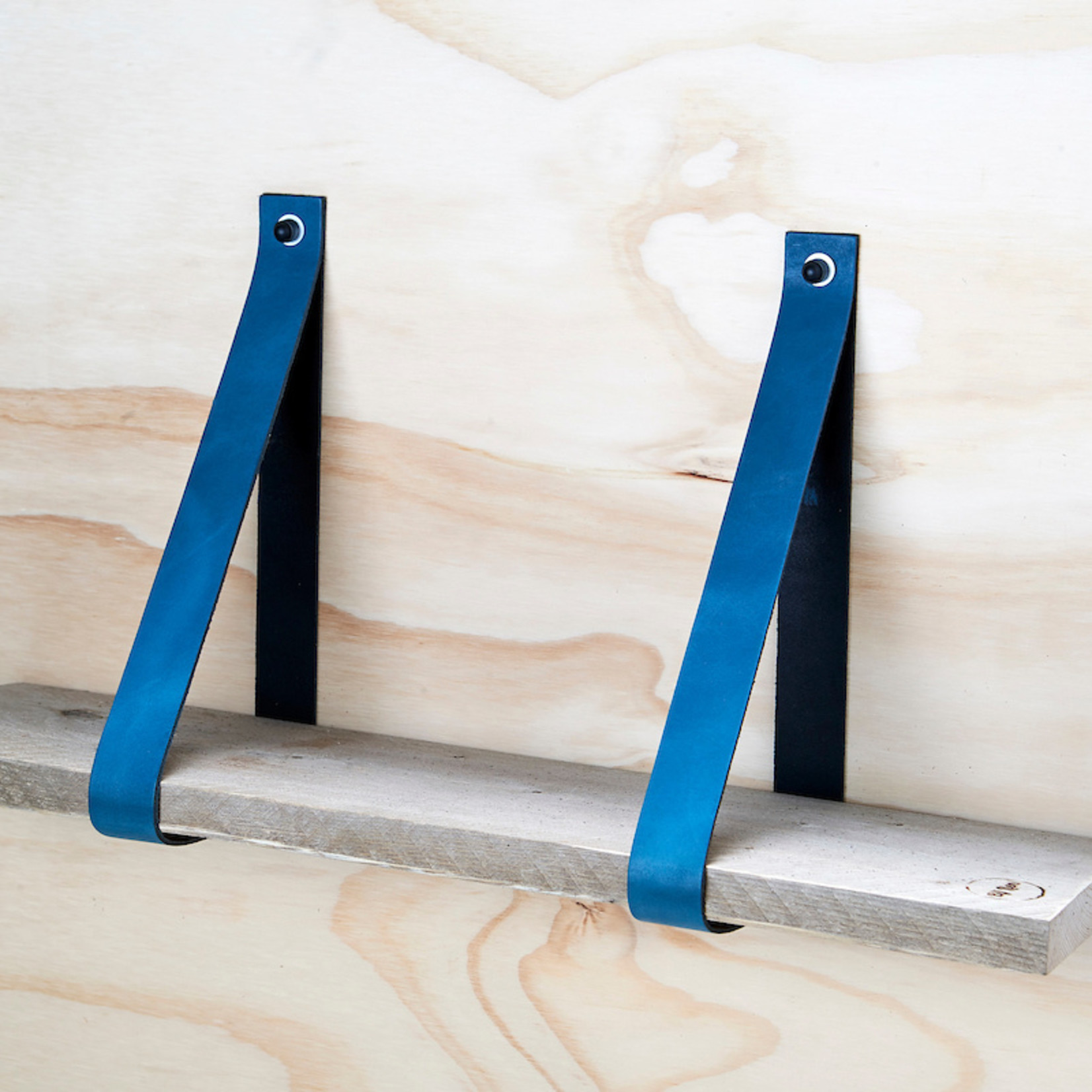 Bij Lien set leren plankdragers - Petrol