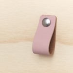 Bij Lien Leren handgreep oud roze maat 18x2 cm