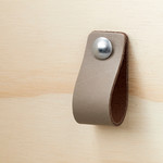 Bij Lien Leren handgreep Taupe