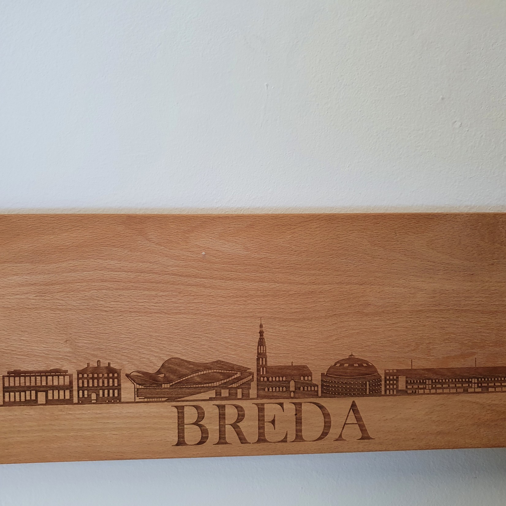 Bij Lien borrelplank beukenhout skyline Breda