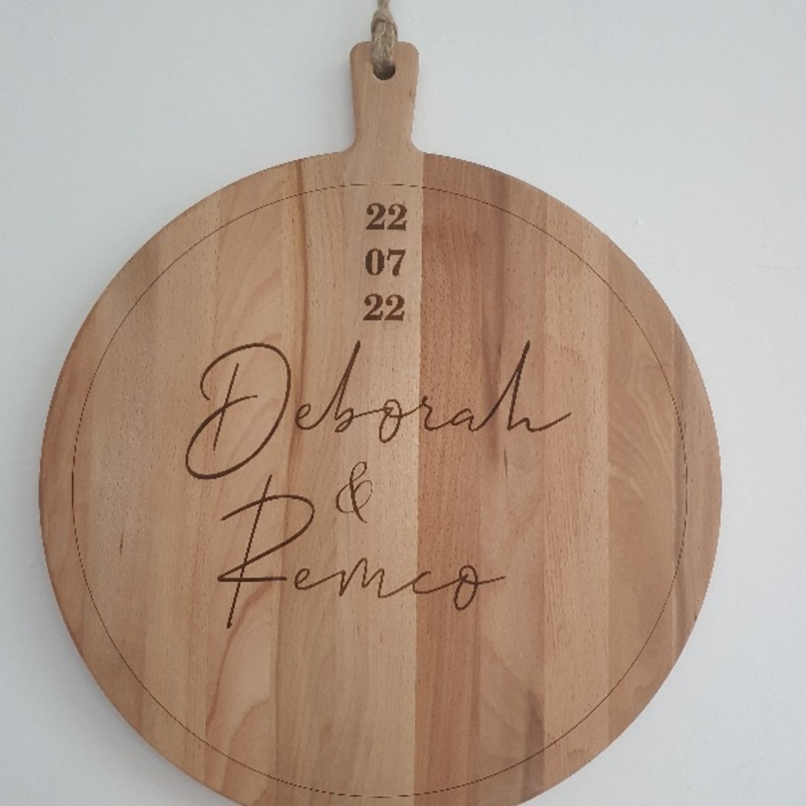 Bij Lien Borrelplank rond 40cm