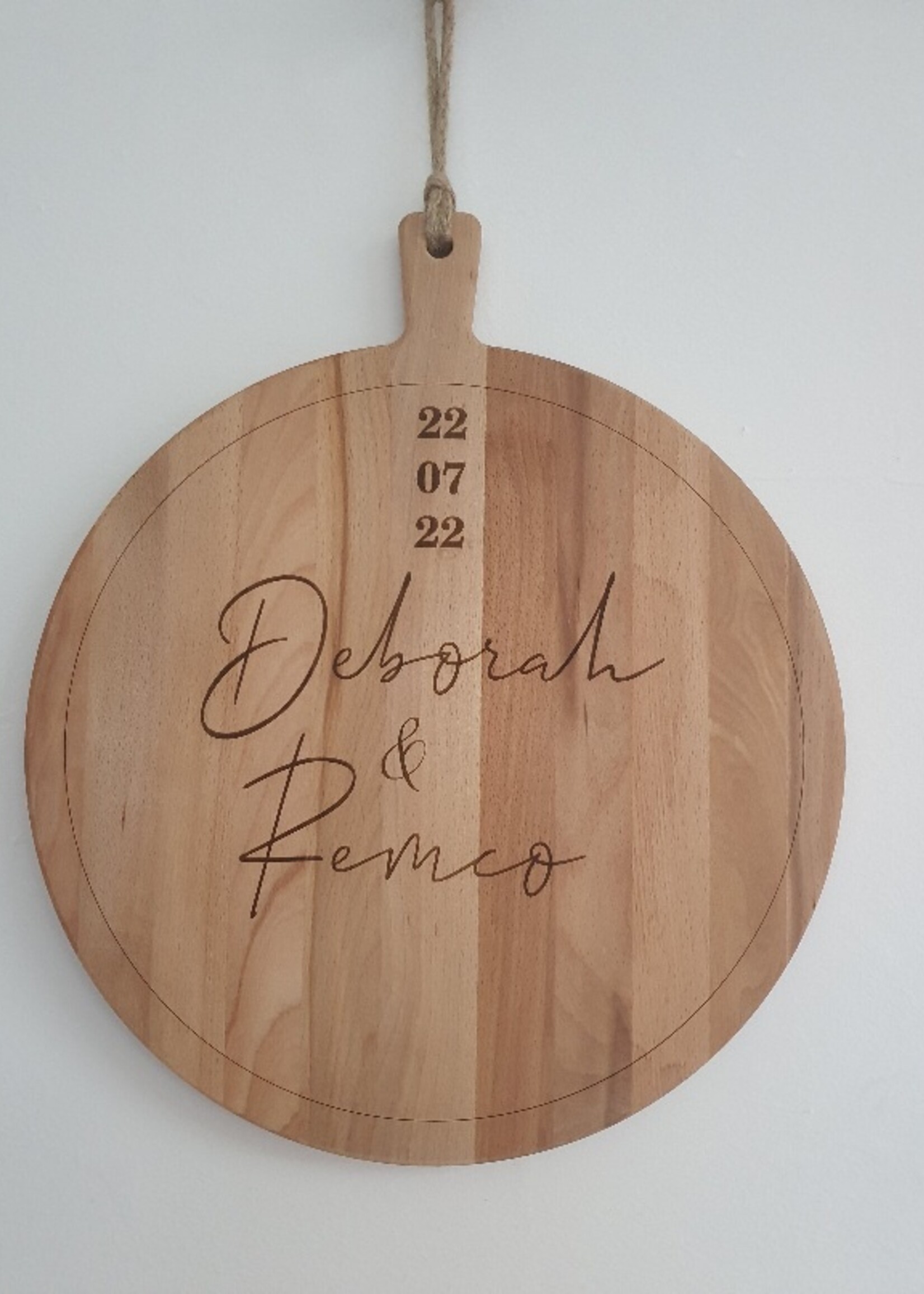 Bij Lien Borrelplank rond 40cm