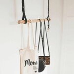 Bij Lien Lederen kapstok hangers-zwart