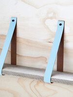 Bij Lien Leren plankdragers Mint - met plank -